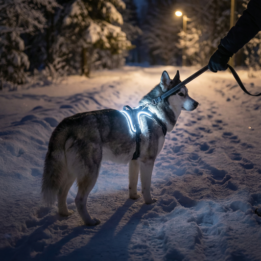 Luminous Reflective Dog Harness