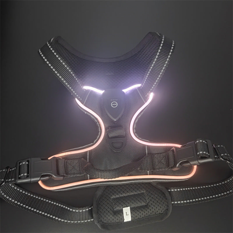 Luminous Reflective Dog Harness